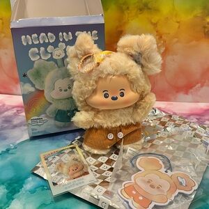 Head In The Clouds Long Track Miniso Plush Keychain with Accessories